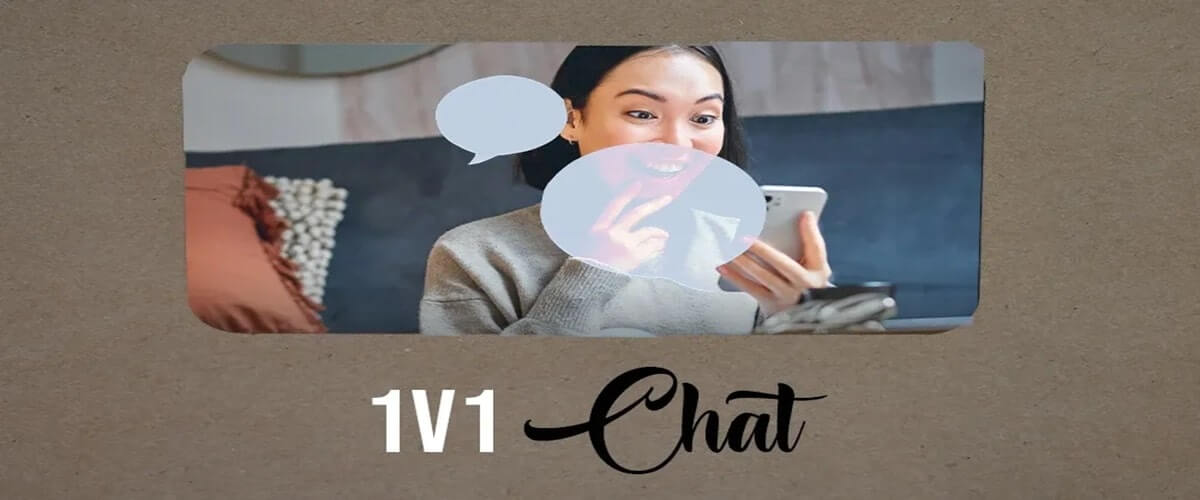 Woman staring at her phone amused and excited