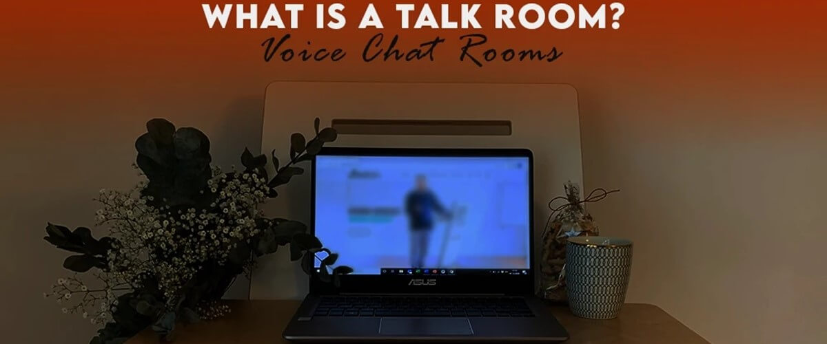 Live talk room interface with users chatting in real-time